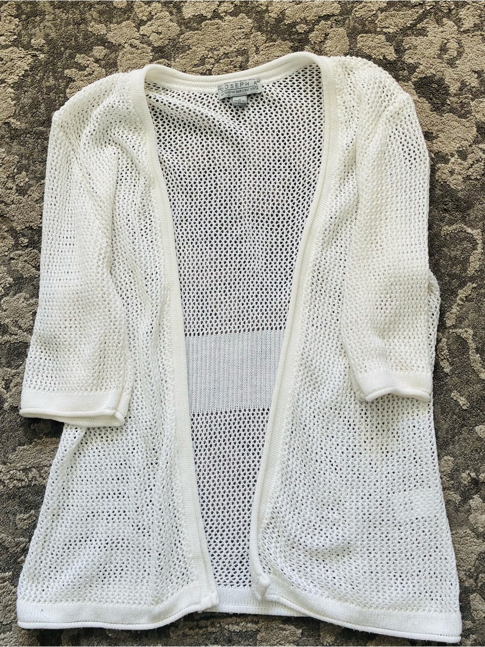 Joseph Cream Open-Knit Lightweight Cardigan - Picture 1 of 8